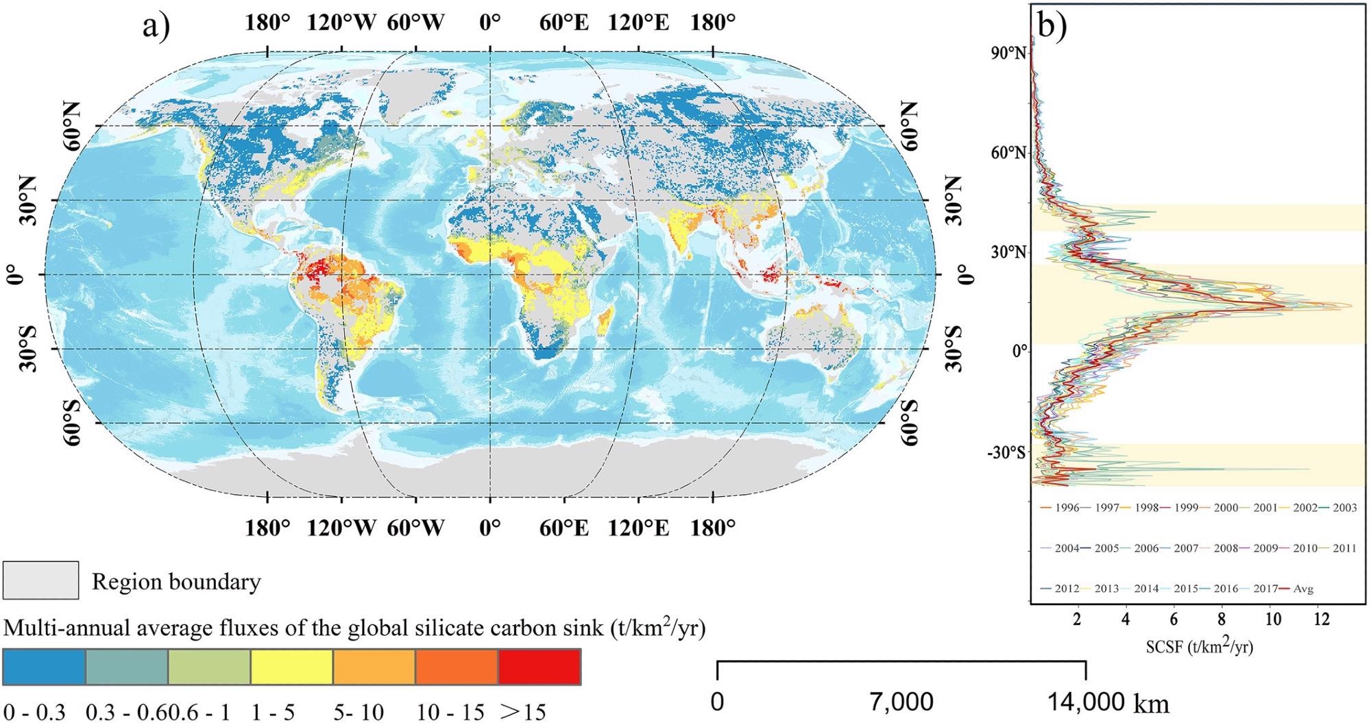 Real Time Climate World Map Study Assesses Impact Of Climate Change On Silicate Carbon Weathering Sink